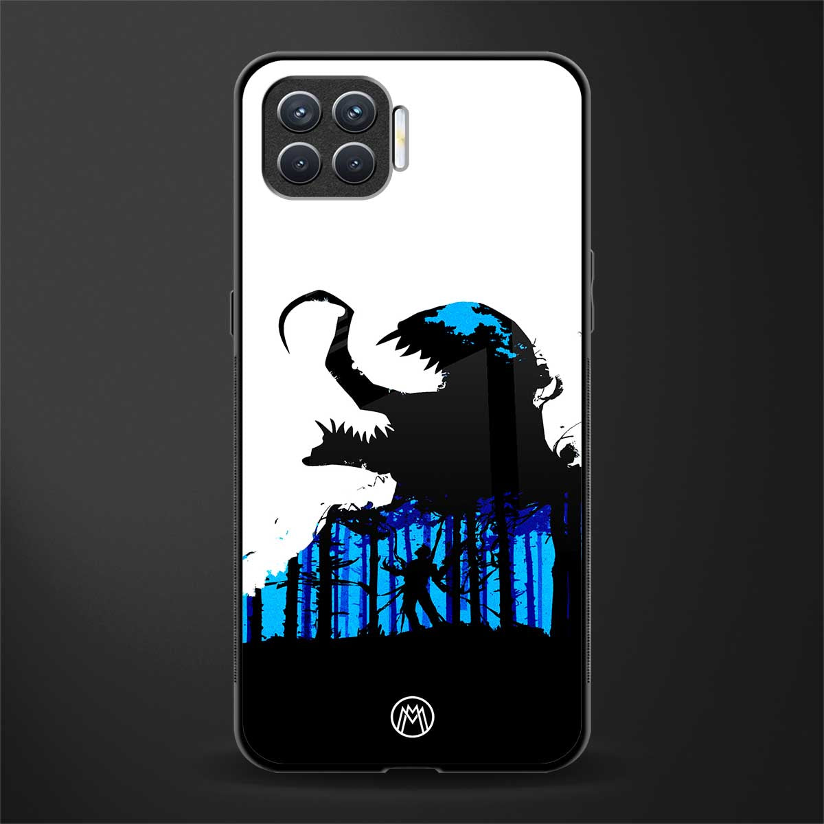 venom minimalistic glass case for oppo f17 image