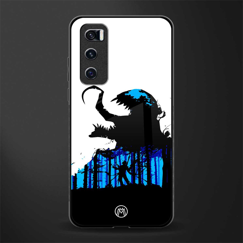 venom minimalistic glass case for vivo v20 se image