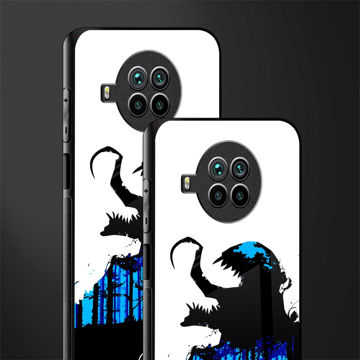 venom minimalistic glass case for mi 10i image-2