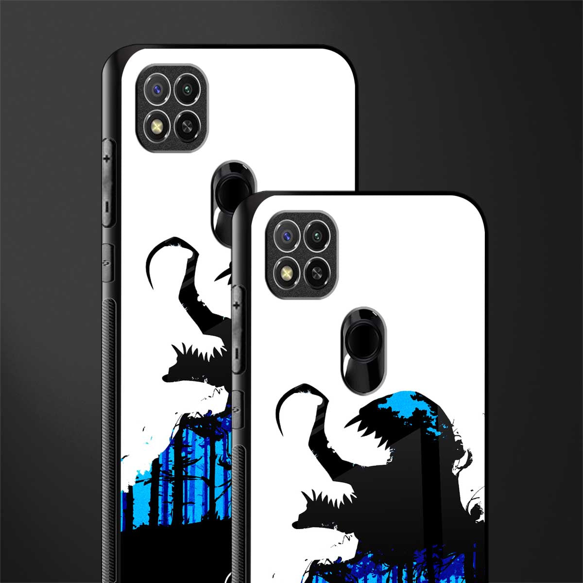 venom minimalistic glass case for redmi 9c image-2
