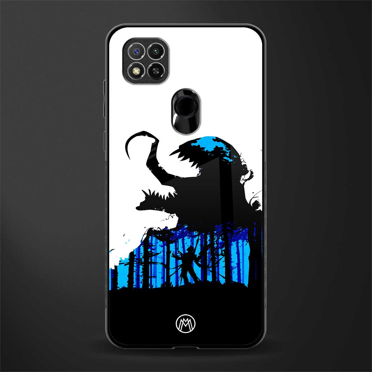 venom minimalistic glass case for redmi 9c image