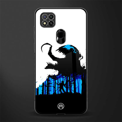 venom minimalistic glass case for redmi 9c image