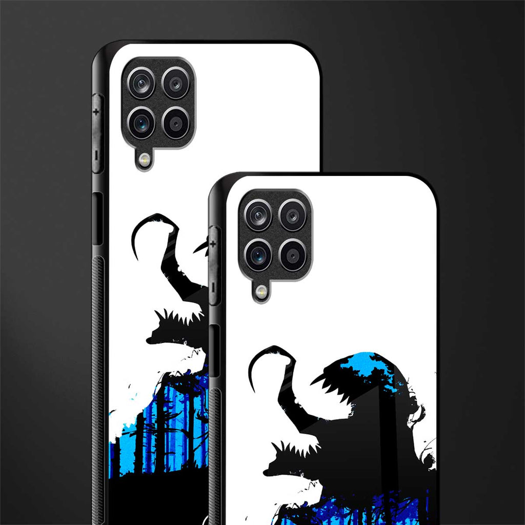 venom minimalistic glass case for samsung galaxy a12 image-2