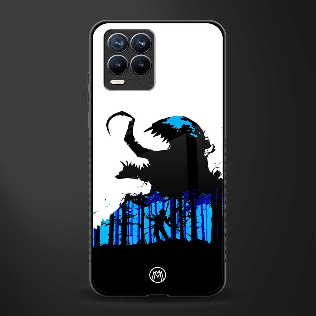 venom minimalistic glass case for realme 8 4g image