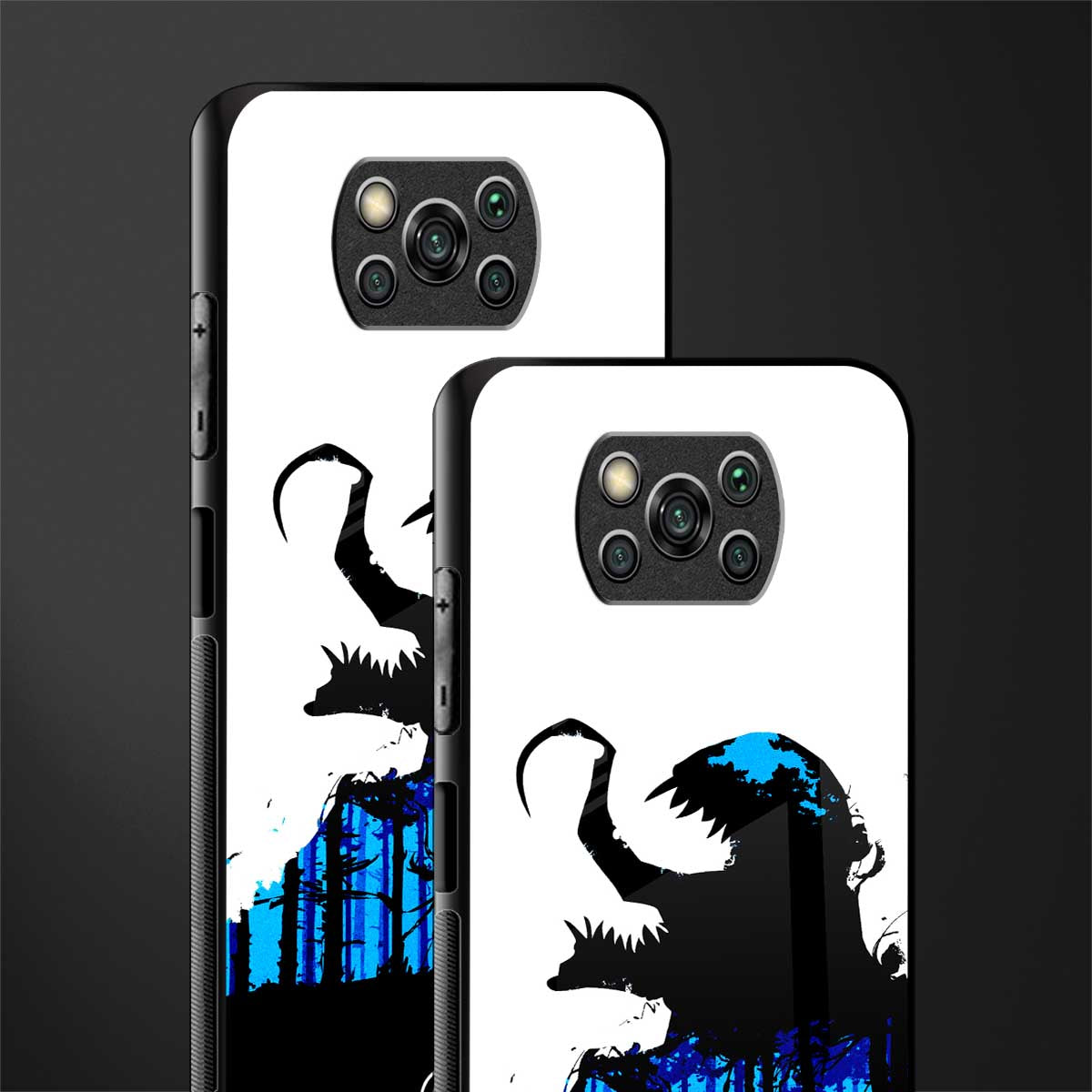 venom minimalistic glass case for poco x3 pro image-2
