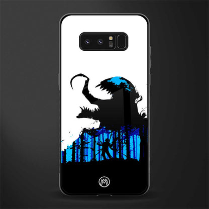 venom minimalistic glass case for samsung galaxy note 8 image