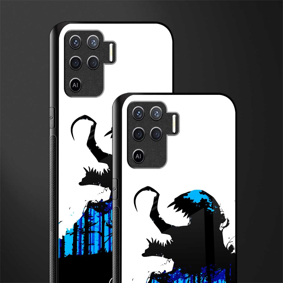 venom minimalistic glass case for oppo f19 pro image-2