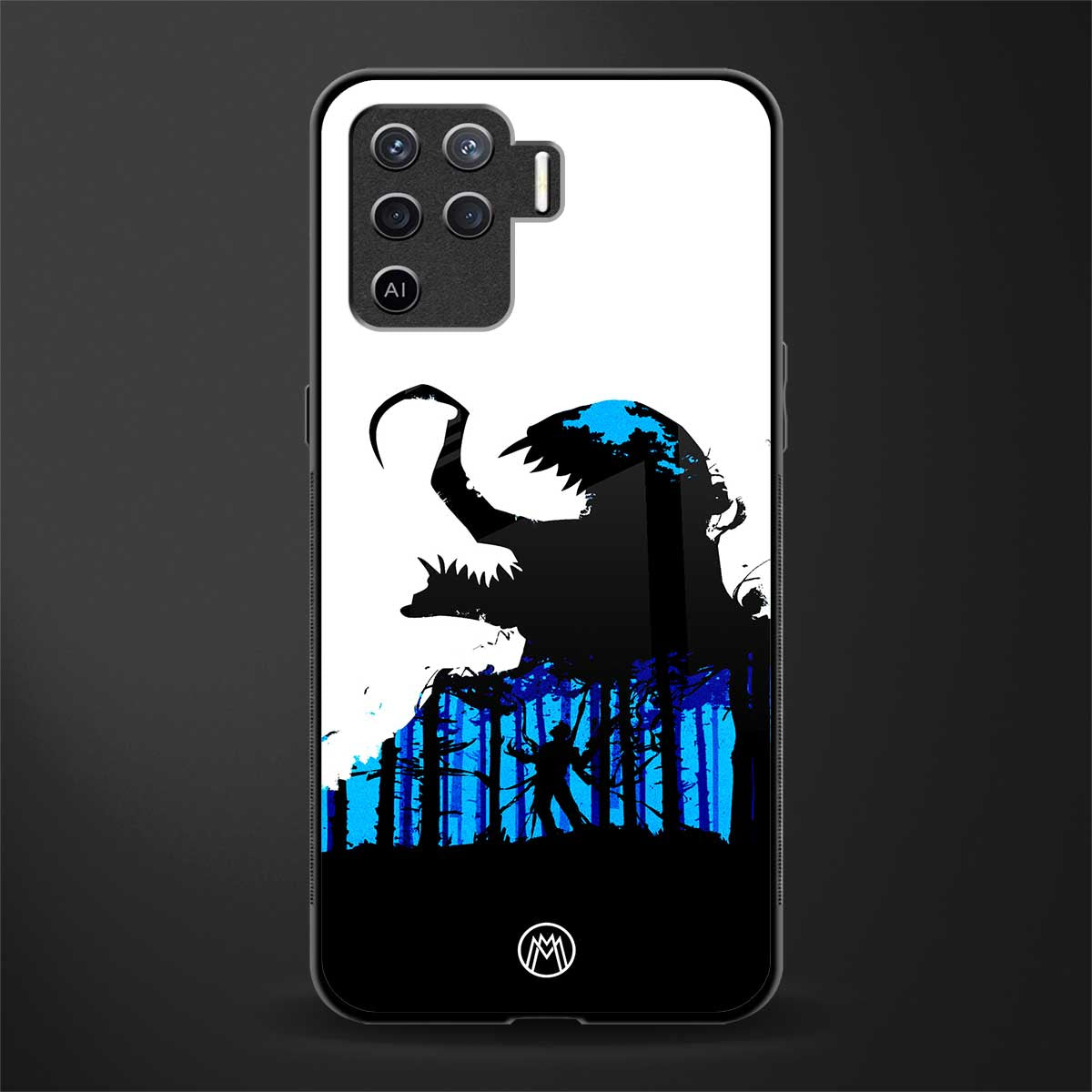 venom minimalistic glass case for oppo f19 pro image