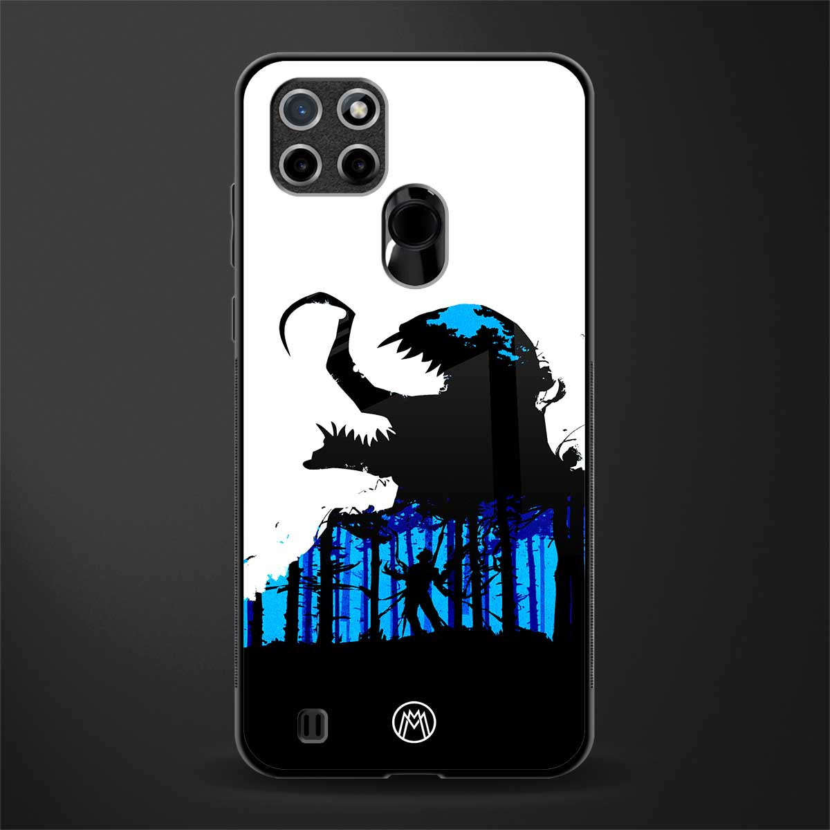 venom minimalistic glass case for realme c21 image
