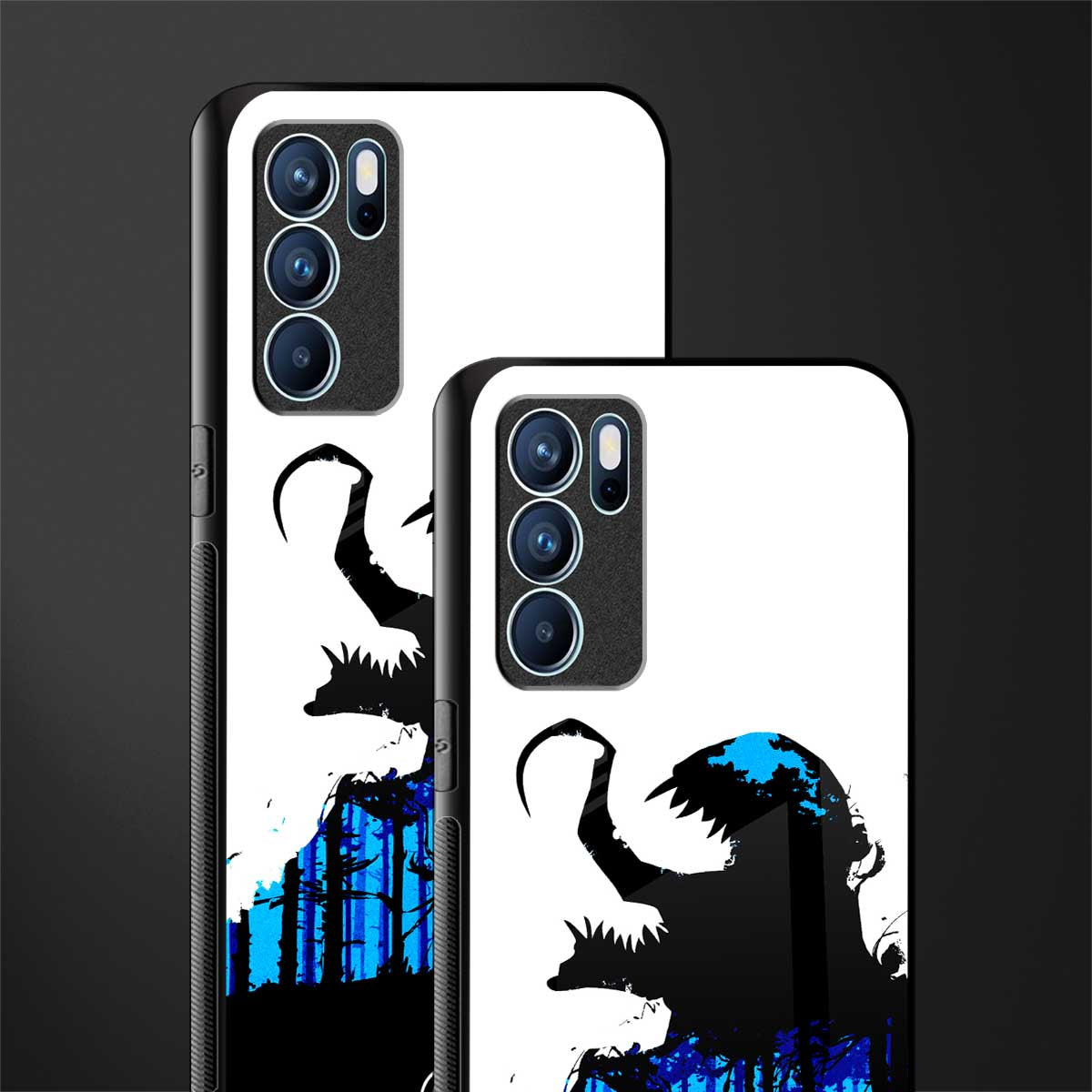 venom minimalistic glass case for oppo reno6 5g image-2
