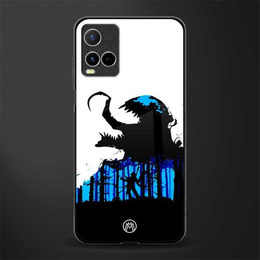 venom minimalistic glass case for vivo y21s image