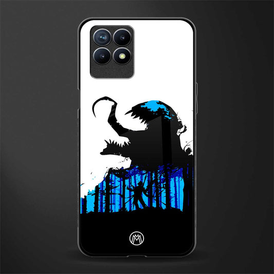 venom minimalistic glass case for realme 8i image