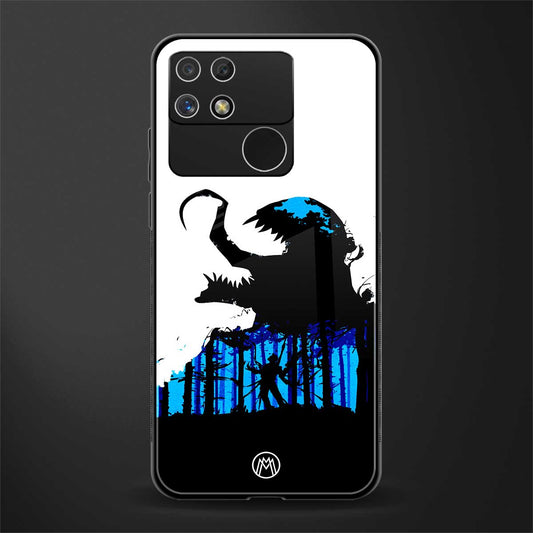 venom minimalistic back phone cover | glass case for realme narzo 50a