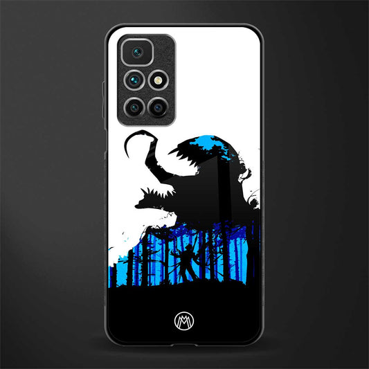 venom minimalistic glass case for redmi 10 prime image