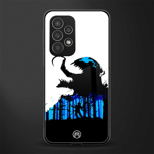 venom minimalistic back phone cover | glass case for samsung galaxy a23
