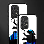 venom minimalistic back phone cover | glass case for samsung galaxy a73 5g