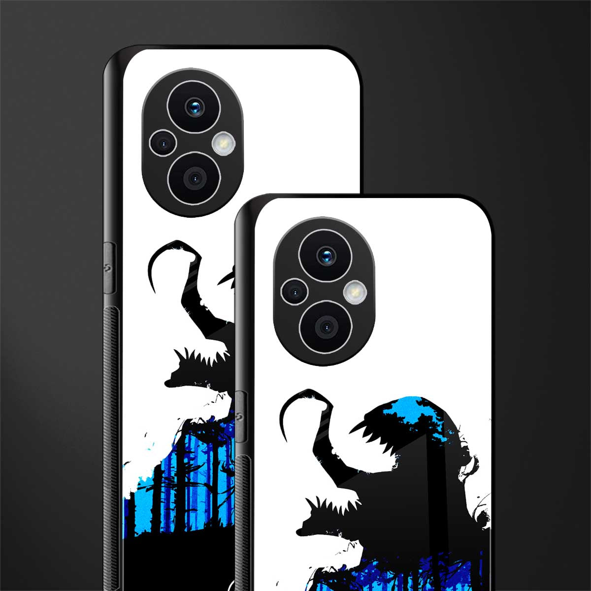venom minimalistic back phone cover | glass case for oppo f21 pro 5g