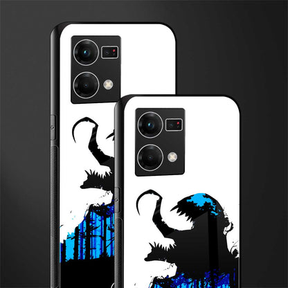 venom minimalistic back phone cover | glass case for oppo f21 pro 4g