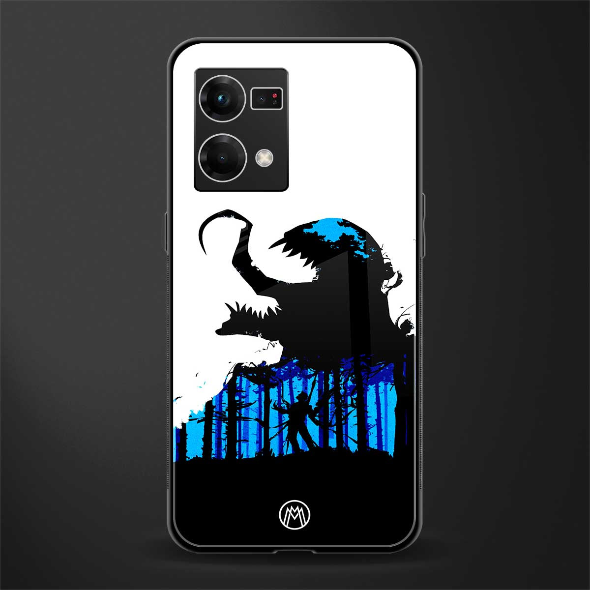 venom minimalistic back phone cover | glass case for oppo f21 pro 4g