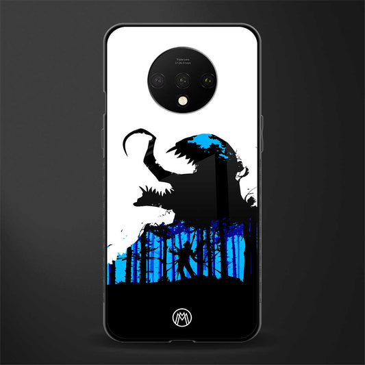 venom minimalistic glass case for oneplus 7t image