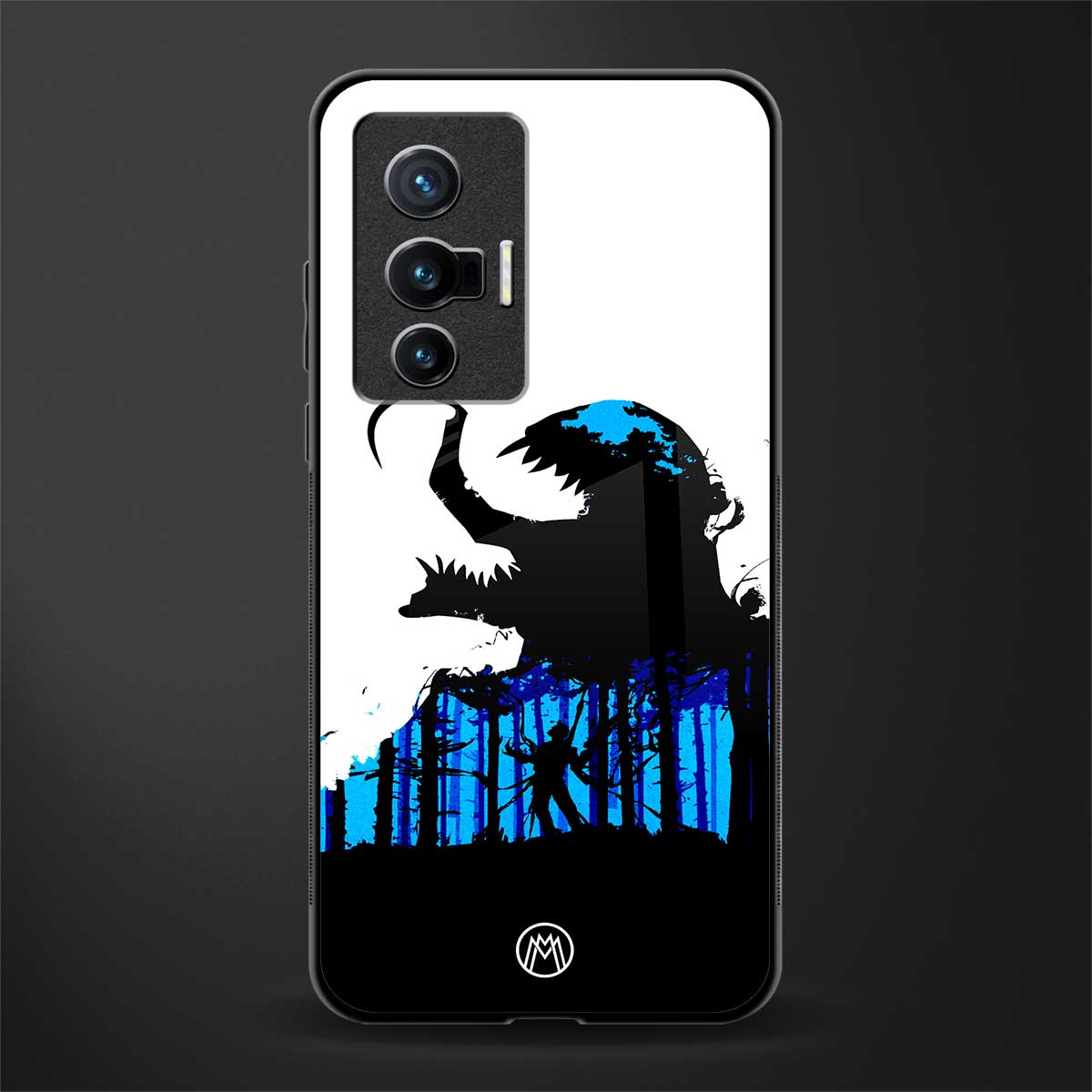 venom minimalistic glass case for vivo x70 image