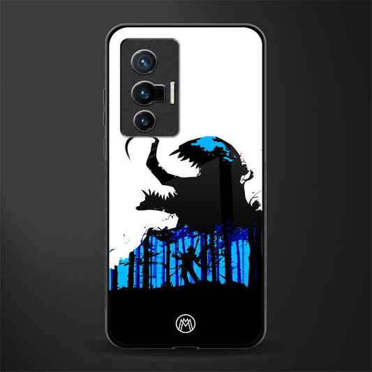 venom minimalistic glass case for vivo x70 image