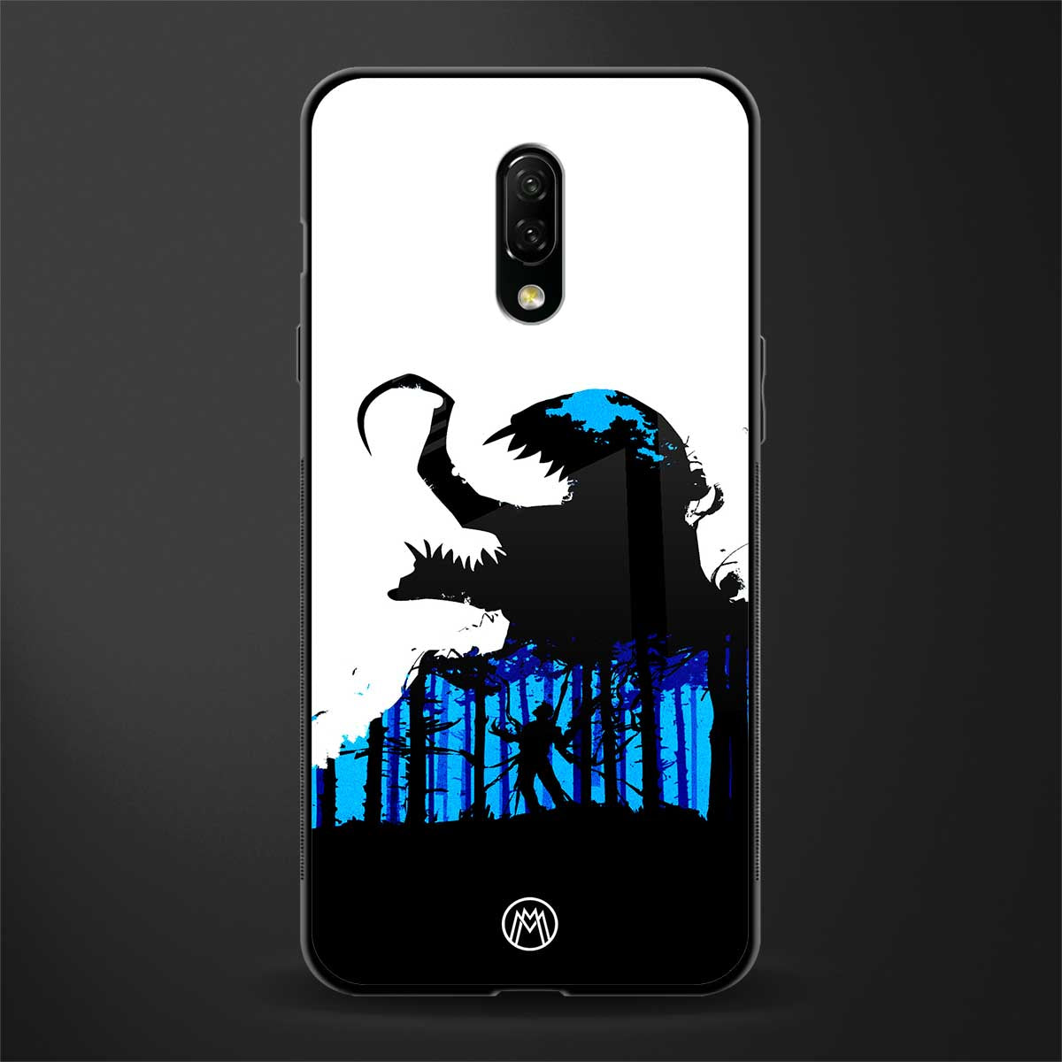 venom minimalistic glass case for oneplus 7 image