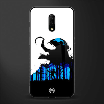 venom minimalistic glass case for oneplus 7 image