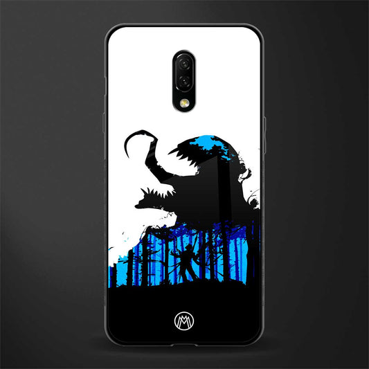 venom minimalistic glass case for oneplus 7 image