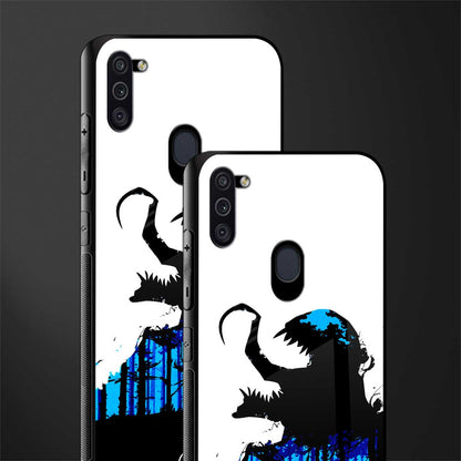 venom minimalistic glass case for samsung a11 image-2