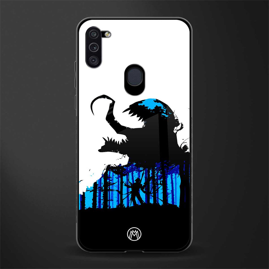 venom minimalistic glass case for samsung galaxy m11 image