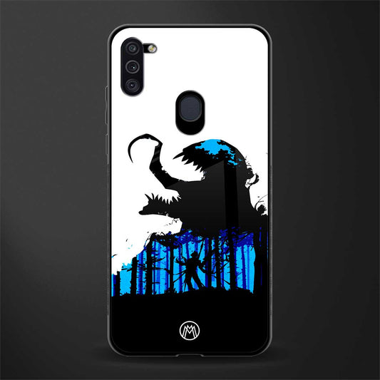 venom minimalistic glass case for samsung a11 image
