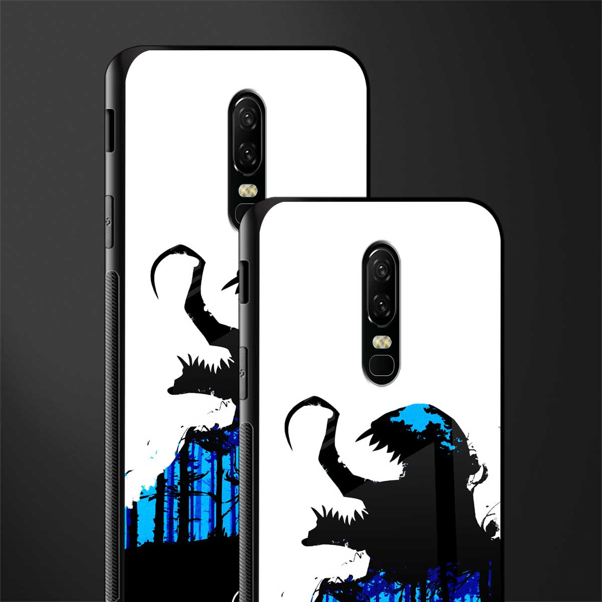 venom minimalistic glass case for oneplus 6 image-2