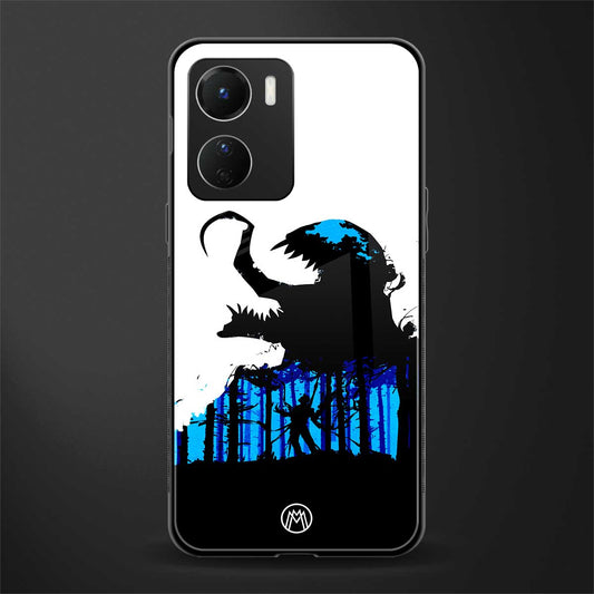 venom minimalistic back phone cover | glass case for vivo y16