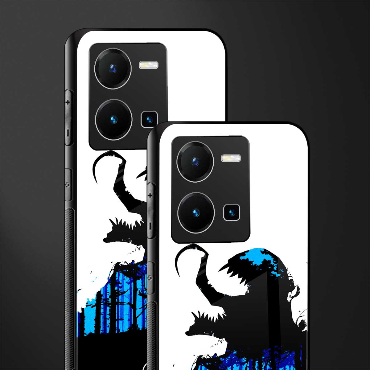 venom minimalistic back phone cover | glass case for vivo y35 4g