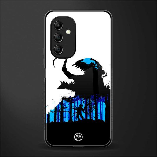 venom minimalistic back phone cover | glass case for samsung galaxy a14 5g