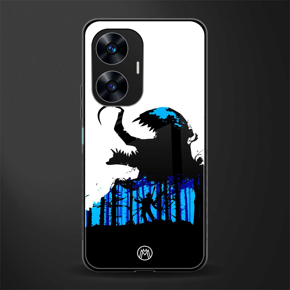 venom minimalistic back phone cover | glass case for realme c55