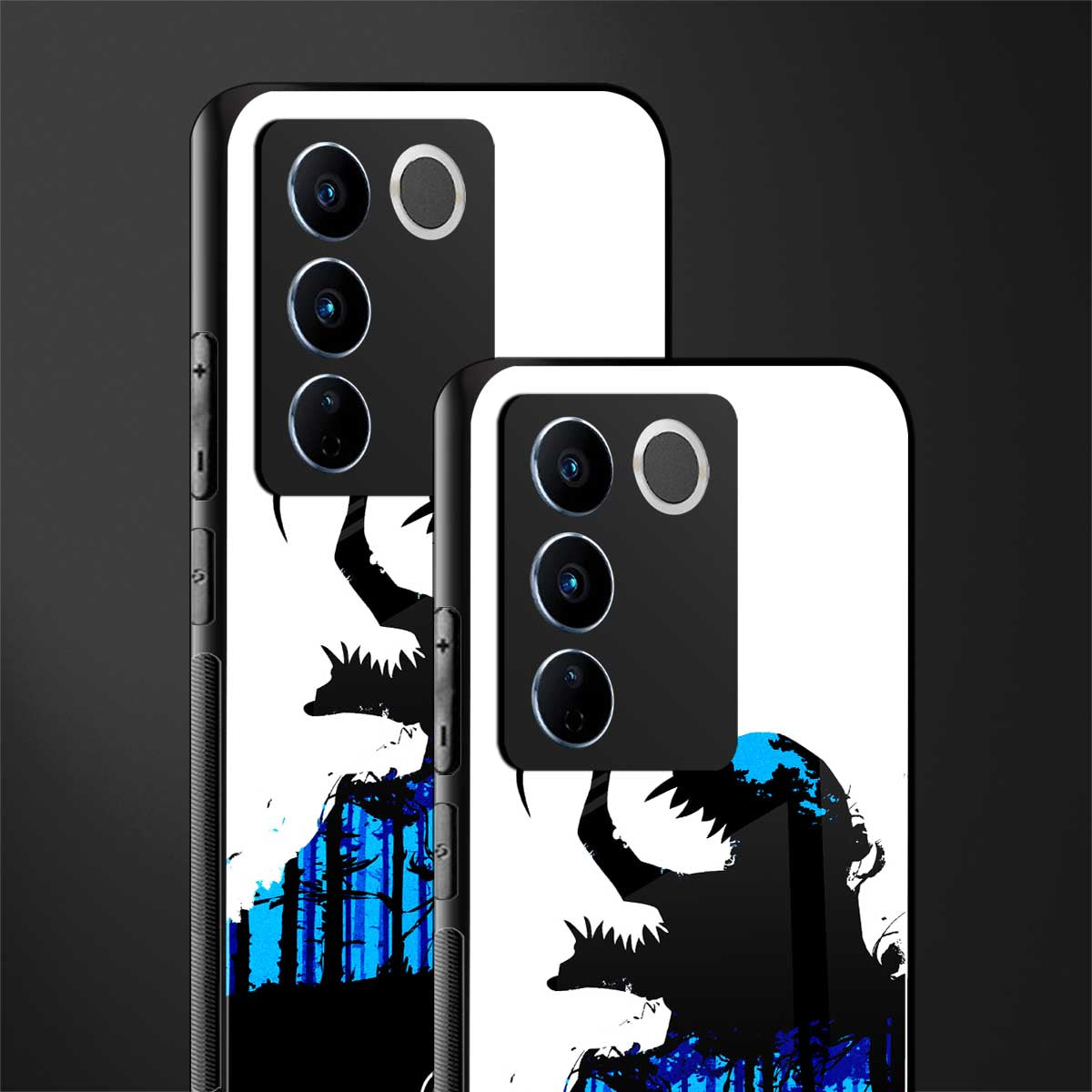 venom minimalistic back phone cover | glass case for vivo v27 pro 5g