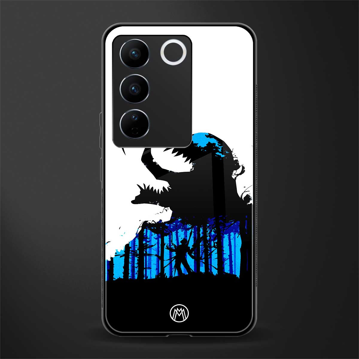 venom minimalistic back phone cover | glass case for vivo v27 pro 5g