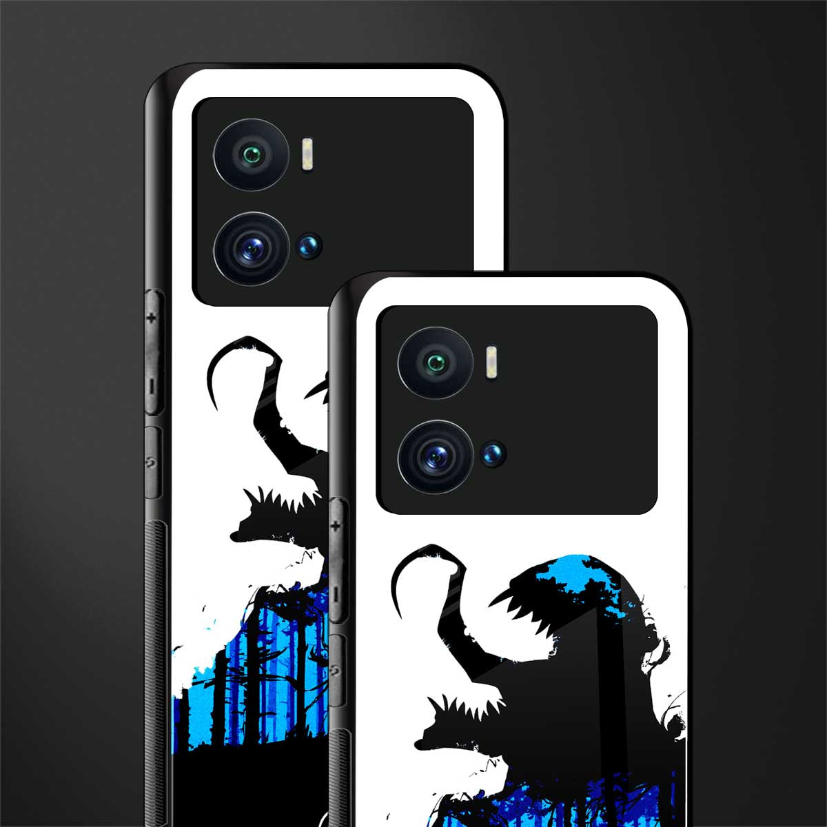 venom minimalistic back phone cover | glass case for iQOO 9 Pro