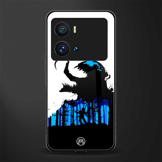 venom minimalistic back phone cover | glass case for iQOO 9 Pro