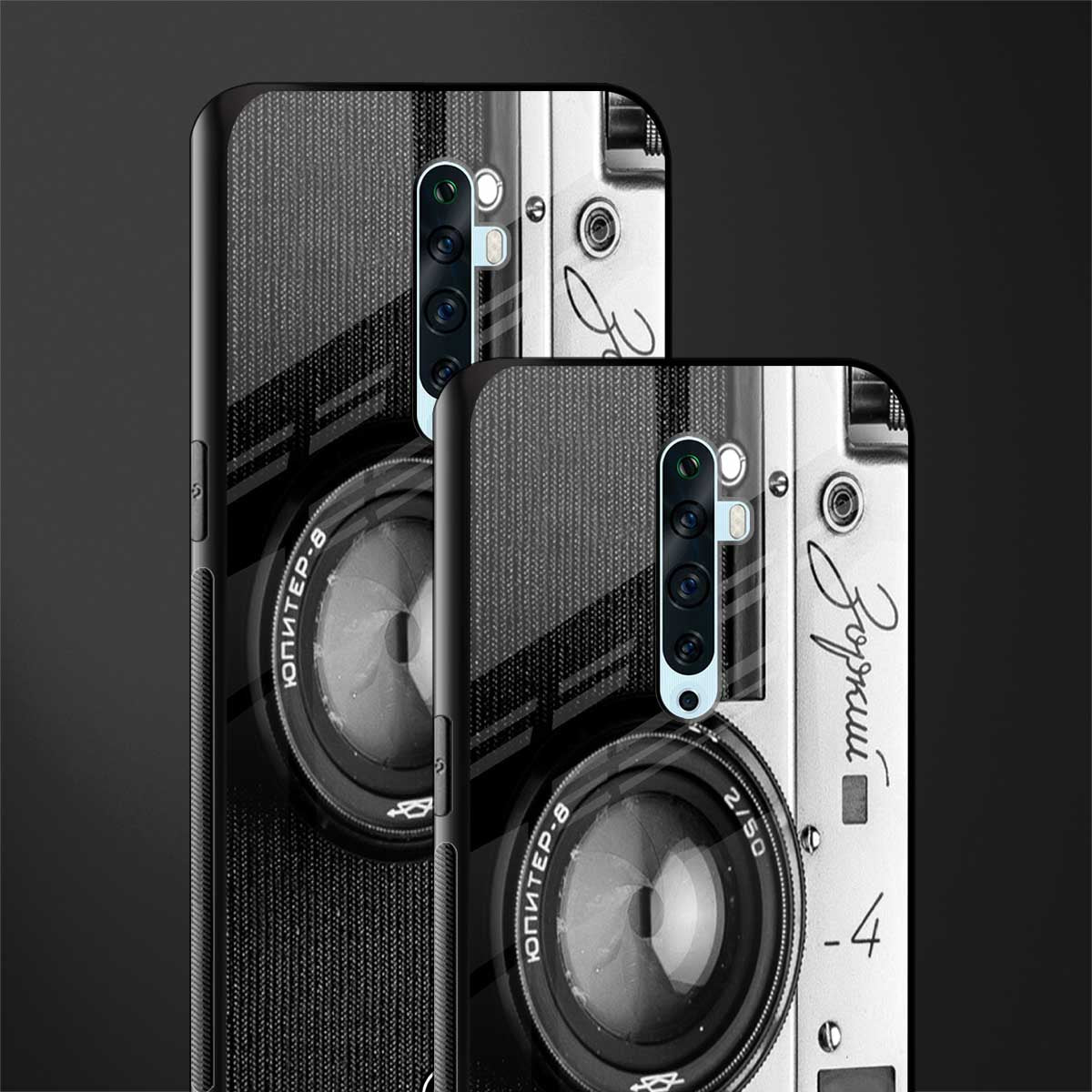 vintage camera glass case for oppo reno 2f image-2