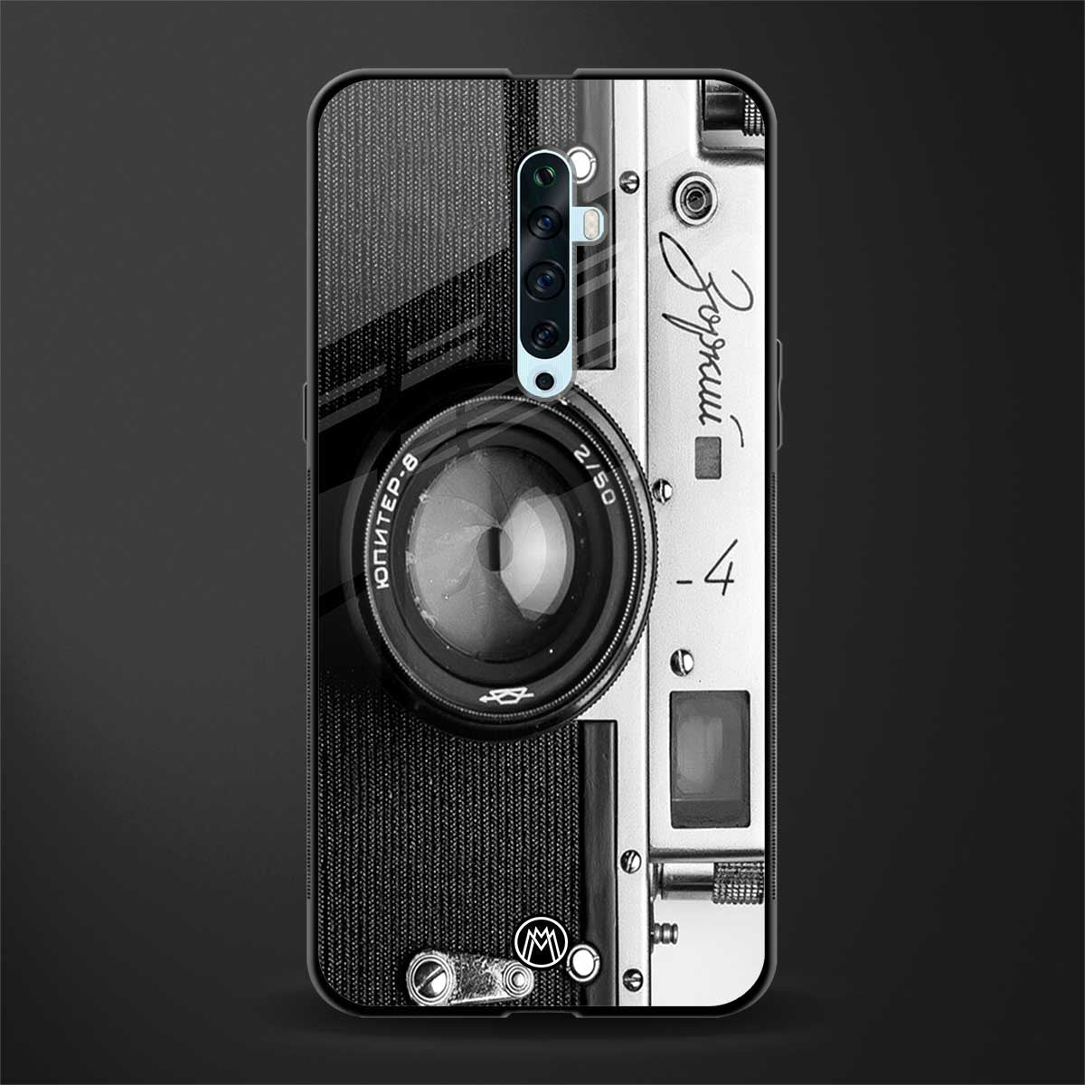 vintage camera glass case for oppo reno 2f image