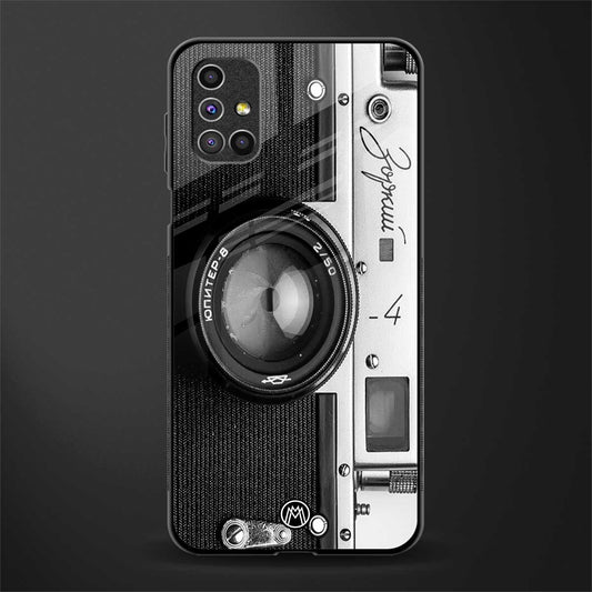 vintage camera glass case for samsung galaxy m51 image