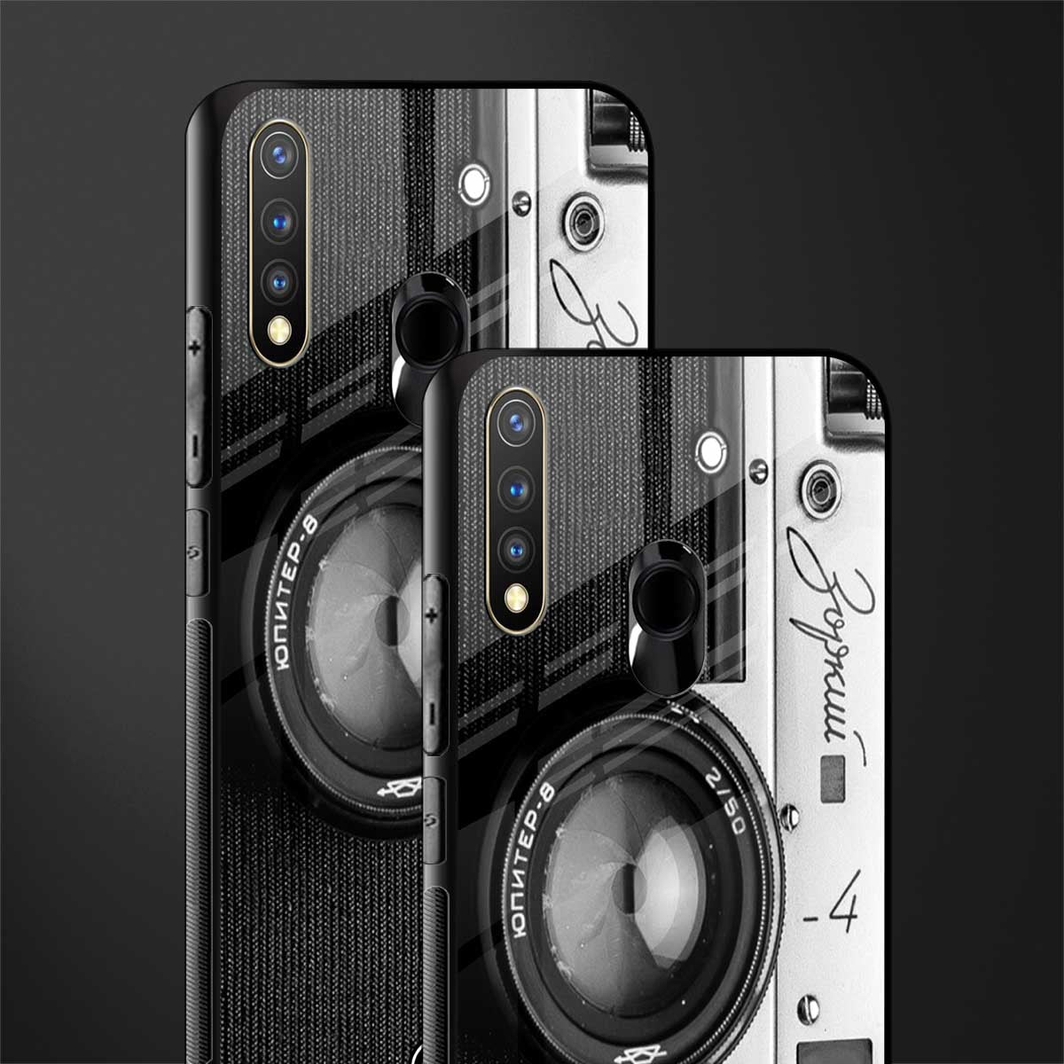 vintage camera glass case for vivo u20 image-2