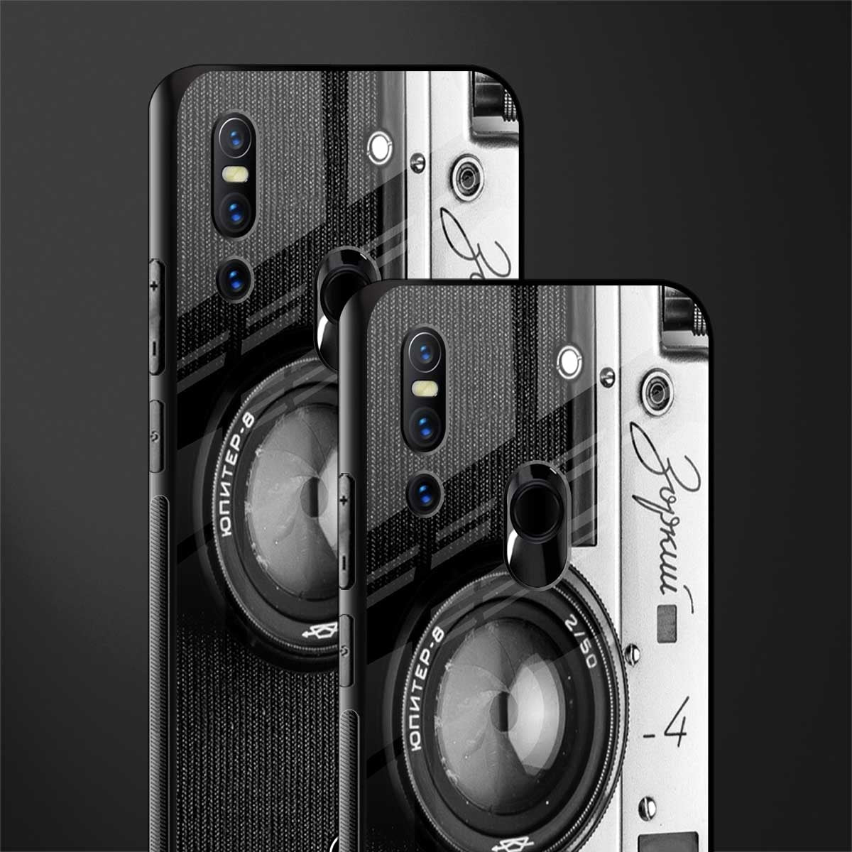 vintage camera glass case for vivo v15 image-2