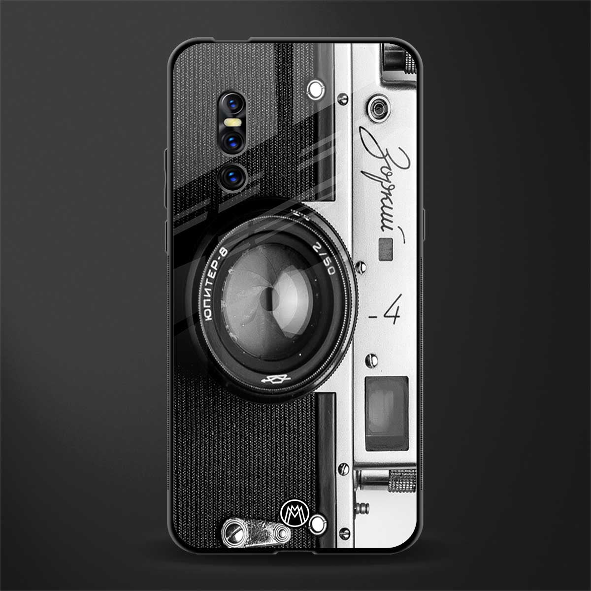 vintage camera glass case for vivo v15 pro image