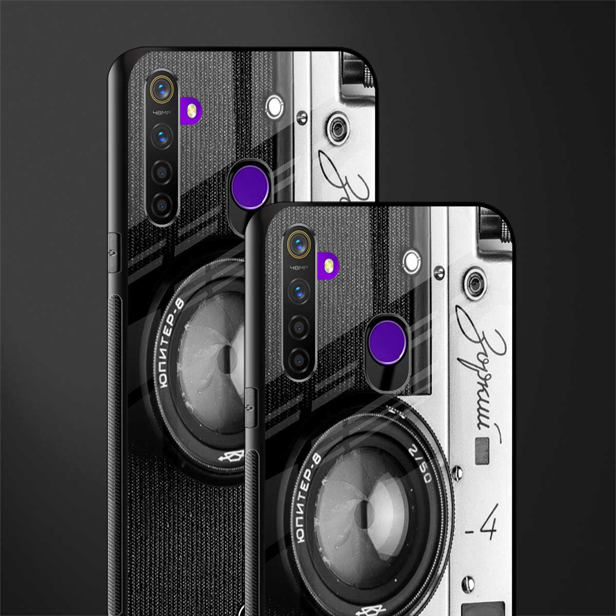 vintage camera glass case for realme 5 pro image-2