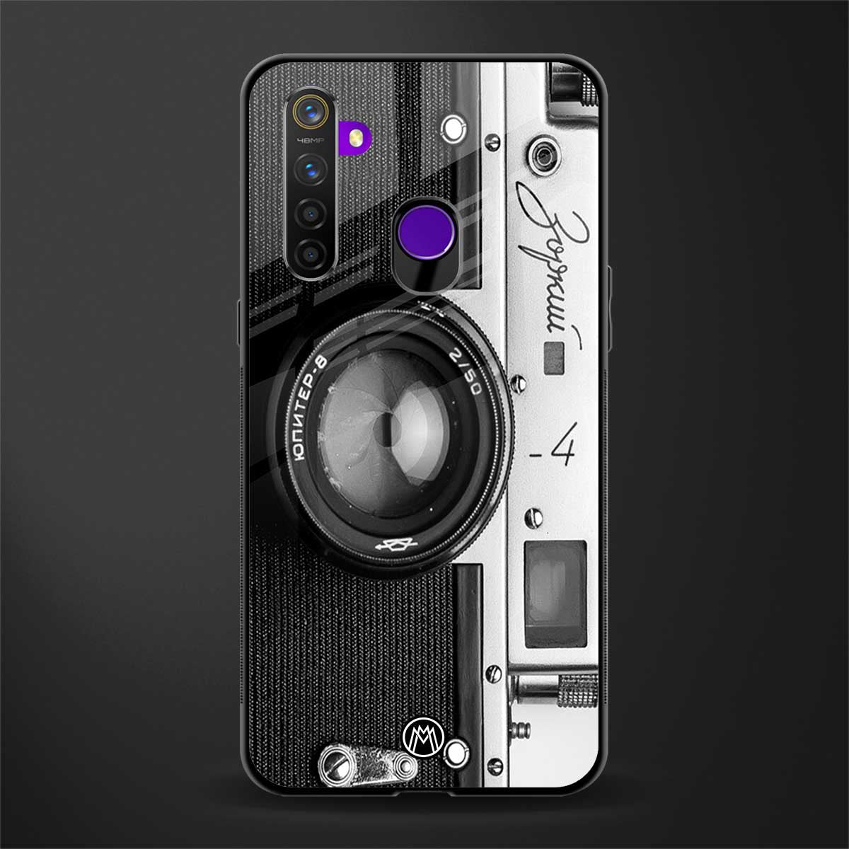 vintage camera glass case for realme 5 pro image