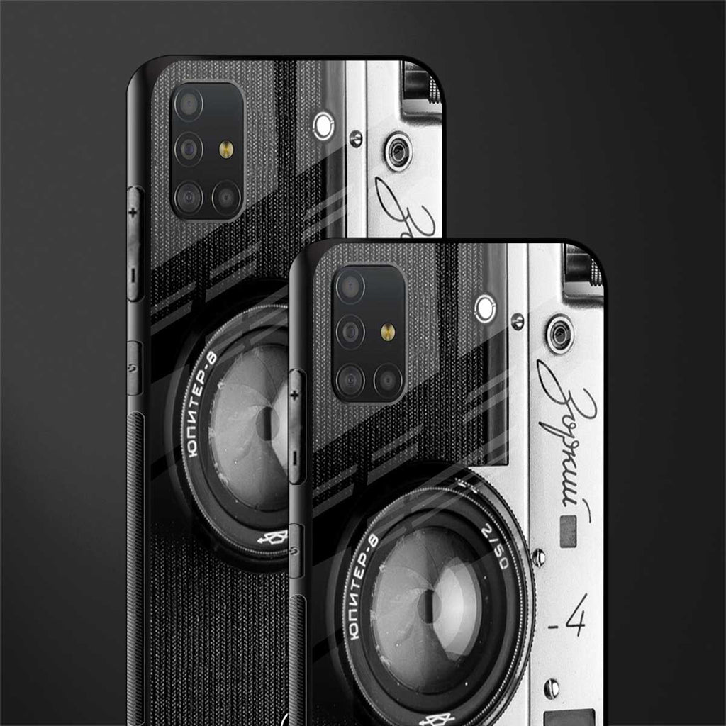 vintage camera glass case for samsung galaxy a51 image-2